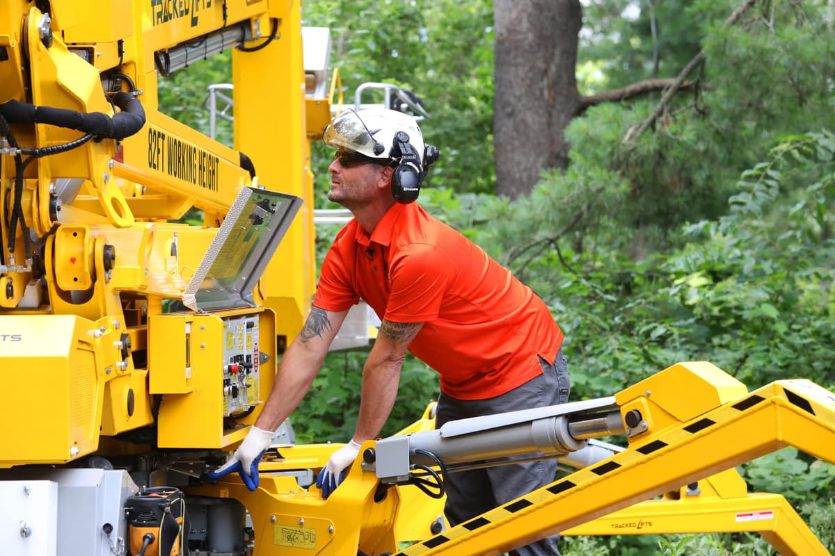 Tree Care Enterprises crew on a job site